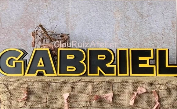 Letras Decorativas Personalizadas em MDF para Quarto de Bebê e Festas - Tema Star Wars