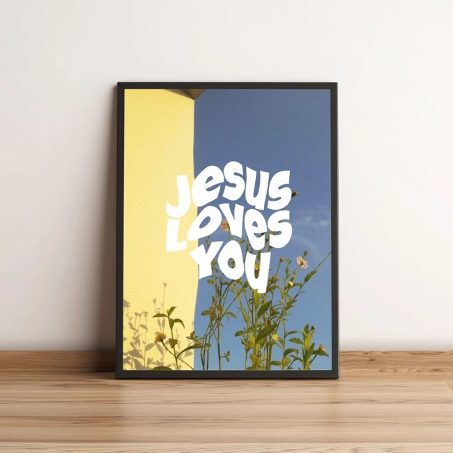Quadro Jesus Loves You 15