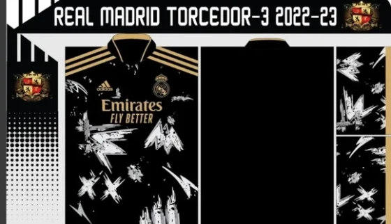 Vetor Da Camisa Real Madrid Torcedor-3 2022-23