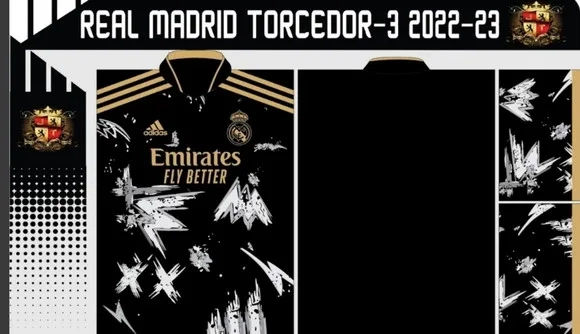 Vetor Da Camisa Real Madrid Torcedor-3 2022-23
