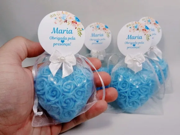 Lembrancinha 15 Anos Debutante: Sabonete Coração Provence