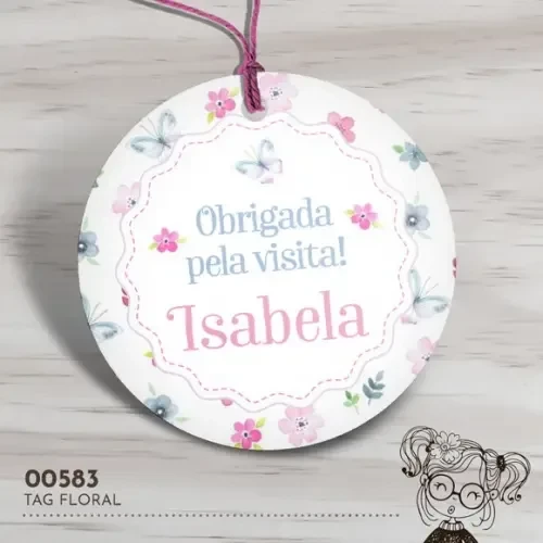 Tag Redonda Flores - 00583
