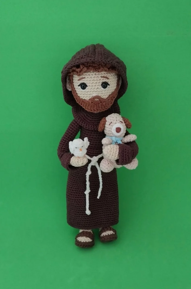 São Francisco de Assis amigurumi