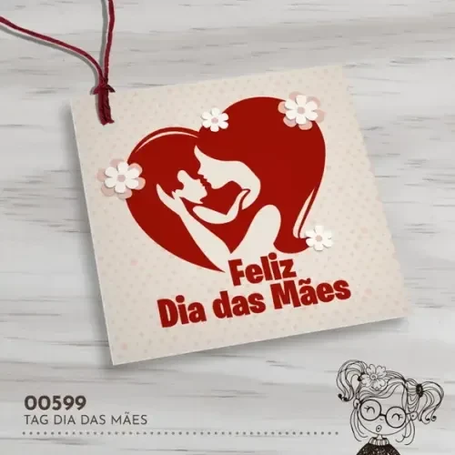 Tag Quadrada Dia das Mães - 00599