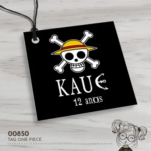 Tag Quadrada One Piece - 00850