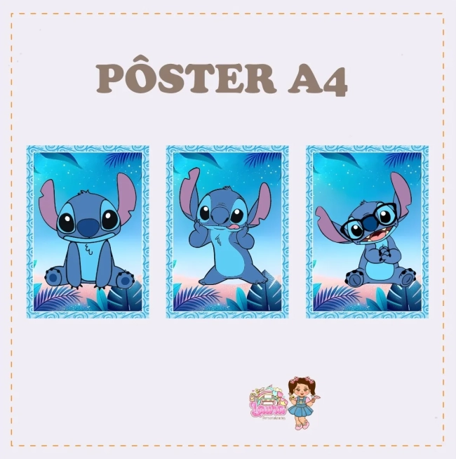 Kit Festa Só Um Bolinho STITCH - Decoração de Festa