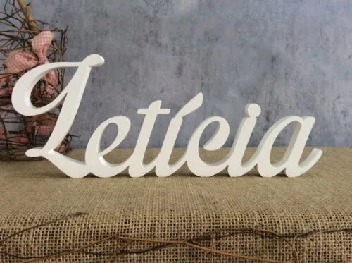 Letras Decorativas - nome em MDF linha Cursiva