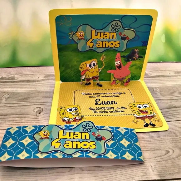 Kit Bob Esponja 30 Lembrancinhas