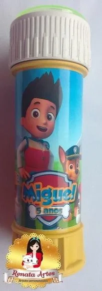 Patrulha Canina - Bolhas de Sabão Personalizada