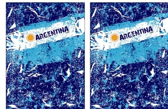 Vetor Camisa da Argentina personalizada 2022