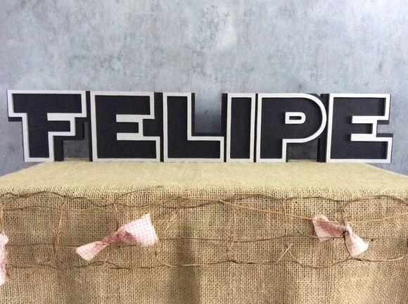 Letras Decorativas Personalizadas em MDF para Quarto de Bebê e Festas - Tema Star Wars