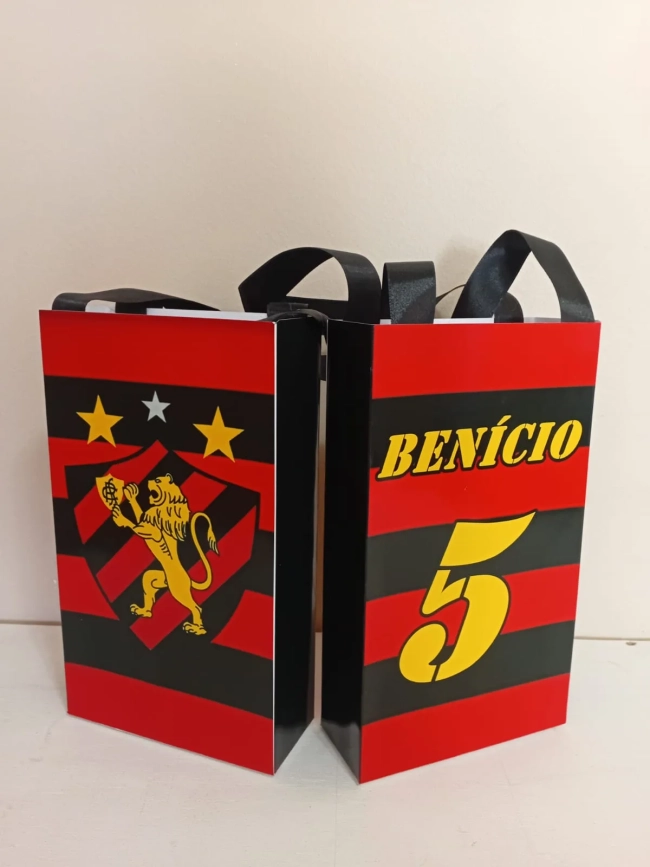 Sacolinhas Personalizadas Time do Coração para Lembrancinhas
