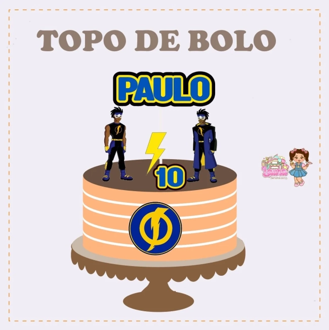Kit Festa Só Um Bolinho SUPER CHOQUE - Decoração de Festa