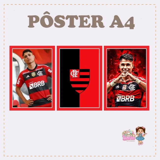 Kit Festa Só Um Bolinho FLAMENGO - Decoração de Festa