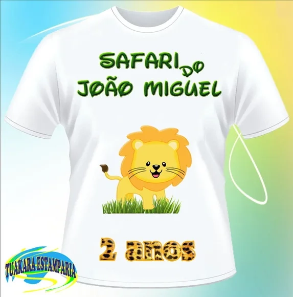 Camiseta Safari animais