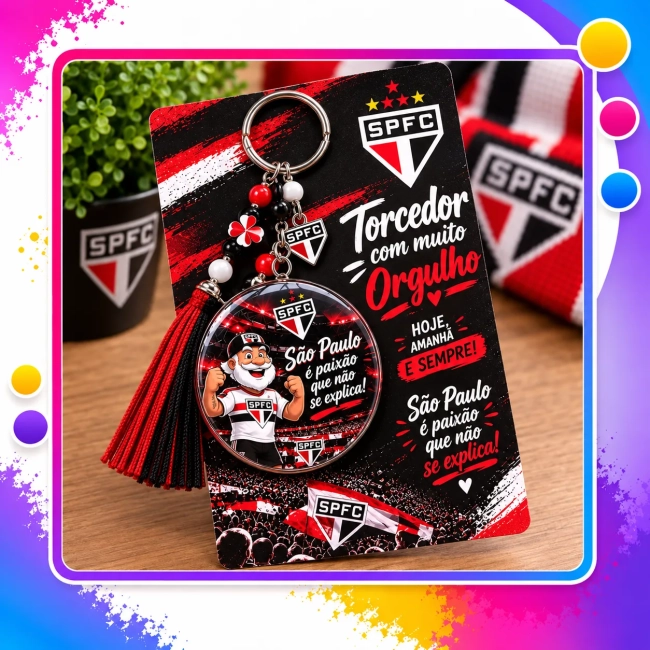 Chaveiro Torcedor  Personalizado – Presente para Torcedor