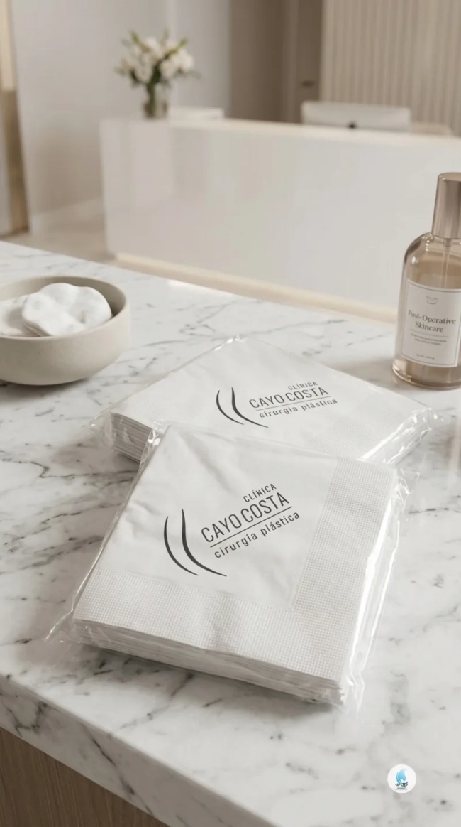Guardanapo de Papel Coquetel Personalizado com sua Arte