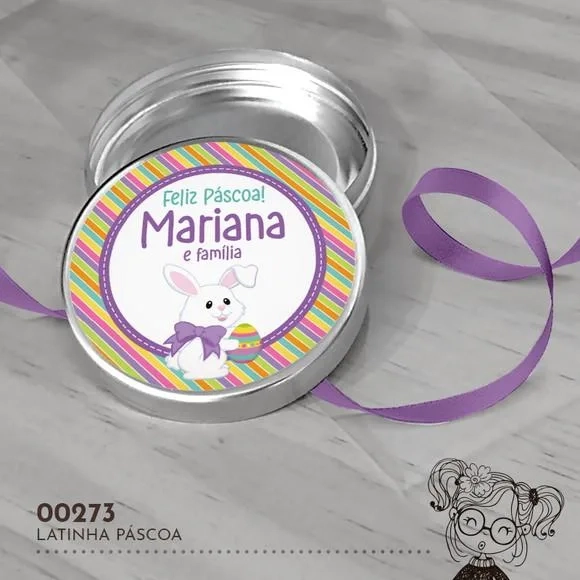 Latinha Adesivada Páscoa - 00273