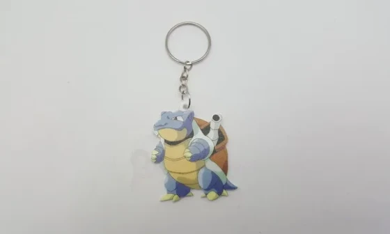 Chaveiro Pokémon Blastoise em Acrílico Uv