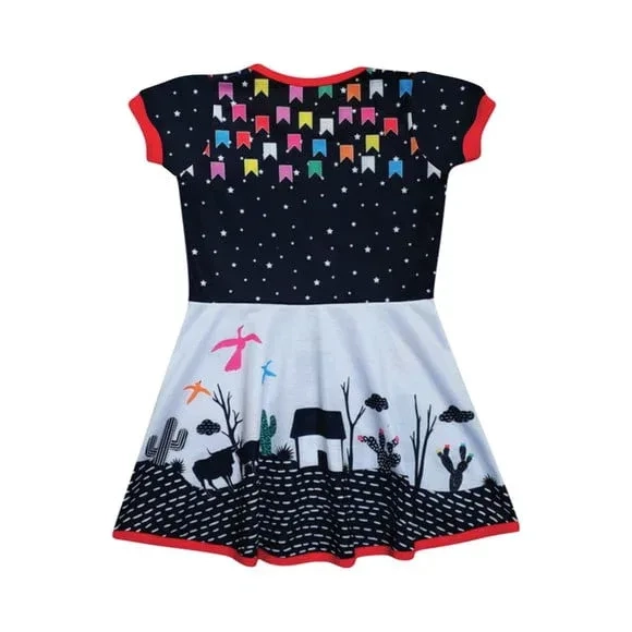 Vestido Infantil Caipira Cordel