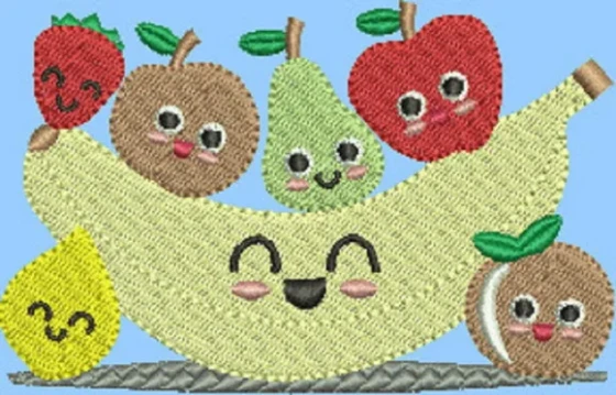 Bordado Frutas