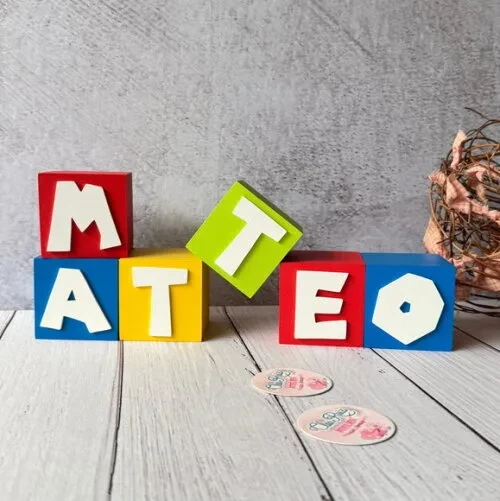 Super Mário Bros Cubos 6x6cm Decoração de Festa Infantil