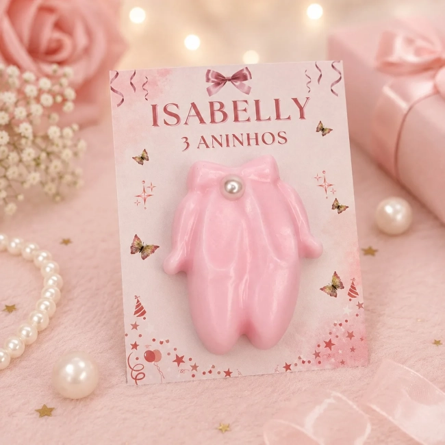 40 uni Lembrancinhas Mini Sabonete Bailarina Perfumado no Cartão Aniversário, Casamento, Chá de Bebê, Batizado e etc.