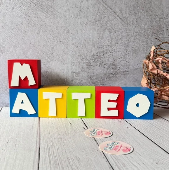 Super Mário Bros Cubos 6x6cm Decoração de Festa Infantil