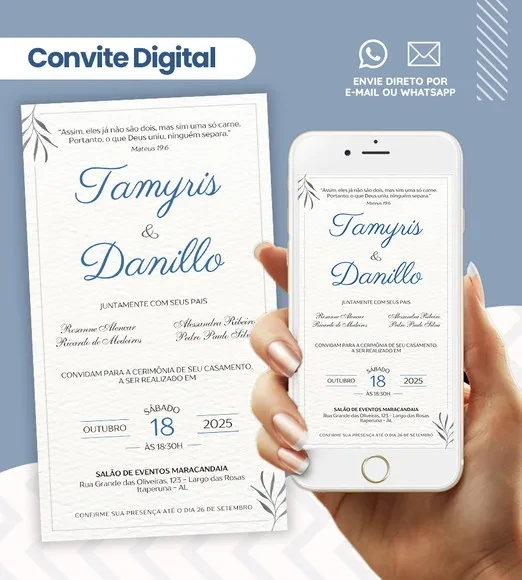 Convite Digital para Casamento