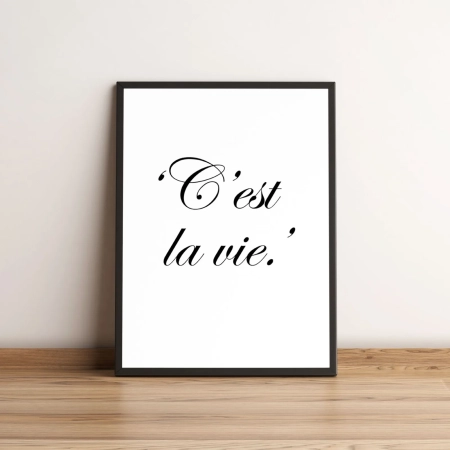 Quadro C'est La Vie 80