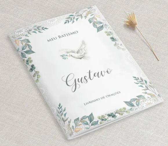 Livrinho De Orações Para Lembrança De Batizado - 10x14 Cm