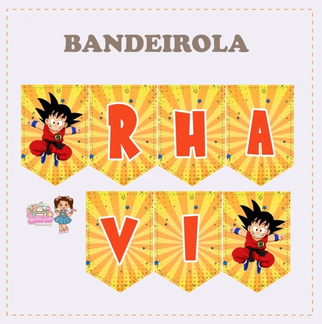 Kit Festa Só Um Bolinho DRAGON BALL Z - Decoração de Festa