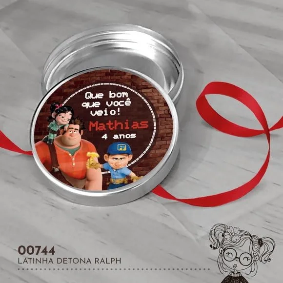 Latinha Adesivada Detona Ralph - 00744