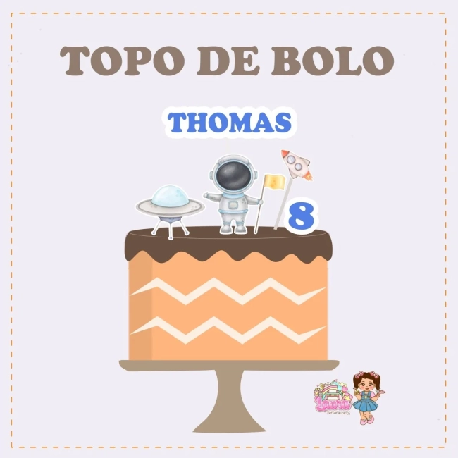 Kit Festa Só Um Bolinho ASTRONAUTA MENINO - Decoração de Festa