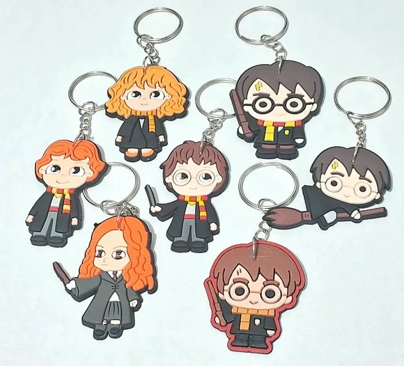 Chaveiro Harry Potter Emborrachado Pacotes C/18 Unidades