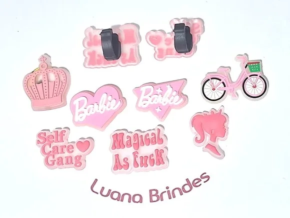 Barbie Fluorescente C/adaptador para Tênis 7 Unidades