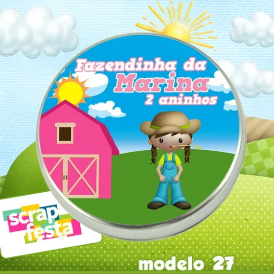 Latinhas Personalizadas Festa Fazendinha