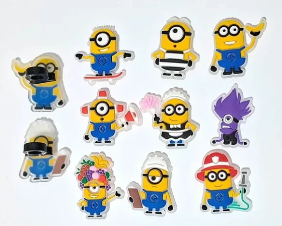 Ponteira P/lápis Minions Florescente Pacote com 6 Unidades