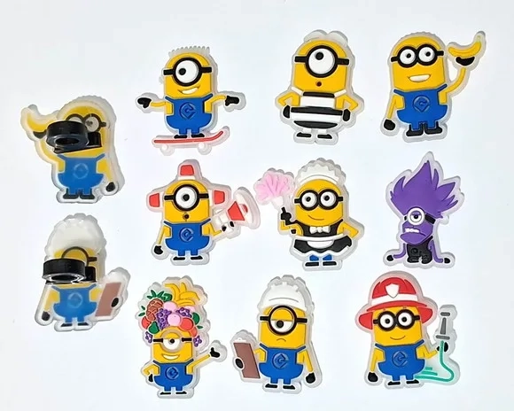 Ponteira P/lápis Minions Florescente Pacote com 6 Unidades