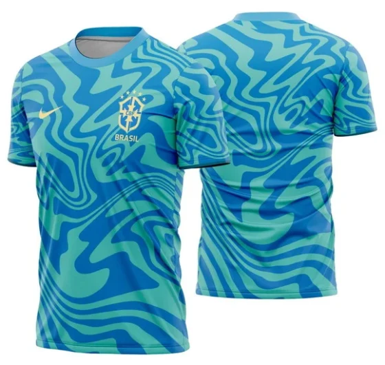Arte Vetor Camisa Brasil Pre-jogo 2026