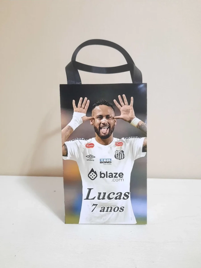 Sacolinhas Personalizadas Futebol Neymar para Lembrancinhas