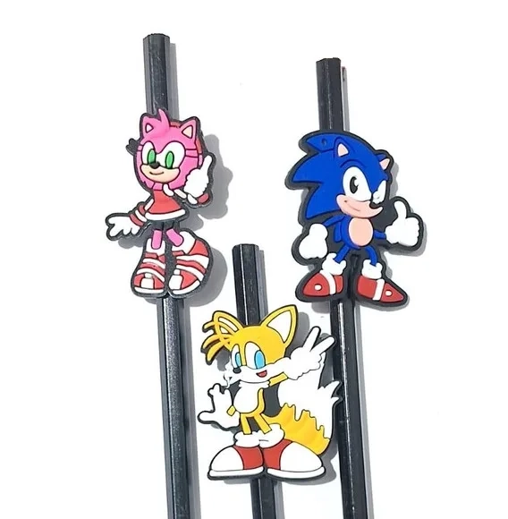 Lápis C/ponteira Turma do Sonic Emborrachado Pacote com 6 un