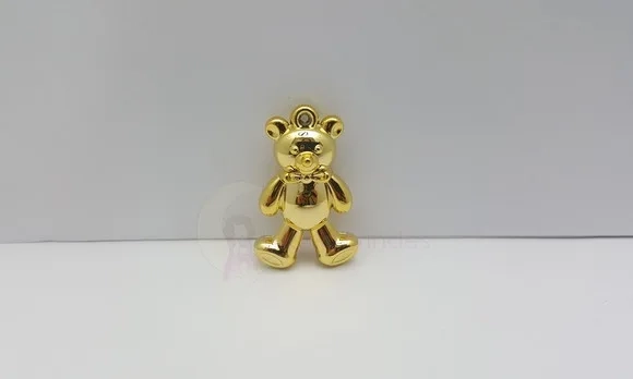 Pingente Ursinho de ABS de 4cm