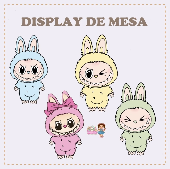 Kit Festa Só Um Bolinho LABUBU - Decoração de Festa