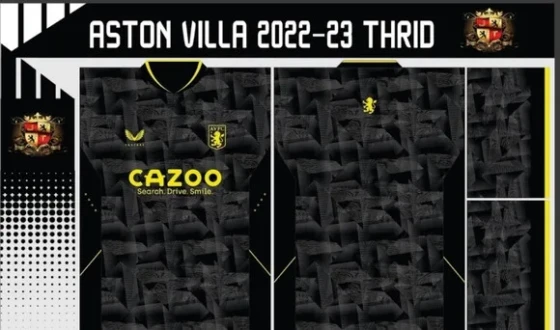 Vetores Camisa Aston Villa 2022-23 Thrid