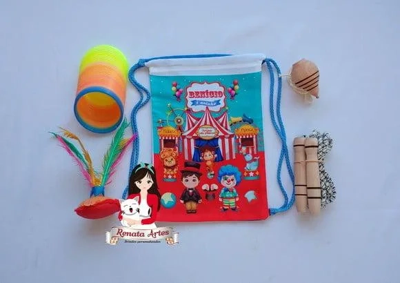 Mochila Boa Infância Tema Circo