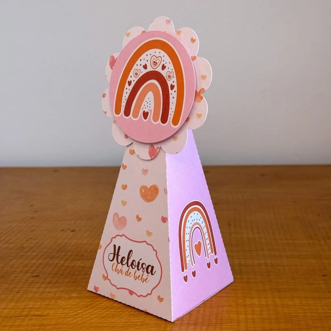 PEGUE E MONTE - Kit Festa ARCO IRIS BOBO MENINA - Decoração de Festa | Lembrancinhas | Aniversário | Personalizados