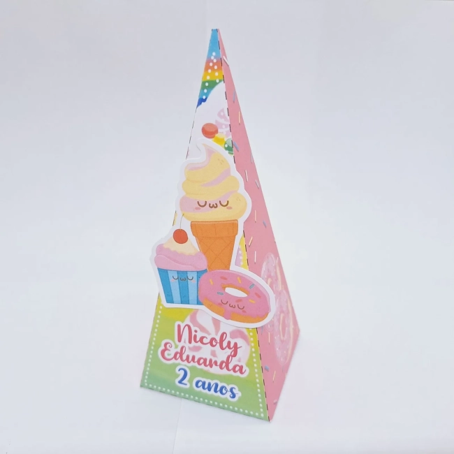 PEGUE E MONTE - Kit Festa DOCES - Decoração de Festa - Caixinhas Personalizadas