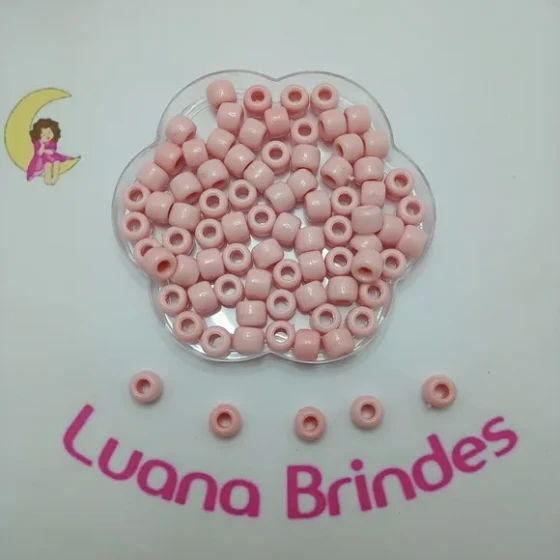 Miçanga Tererê Rosa 10mm Pct 100 Unidades