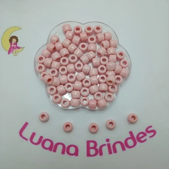 Miçanga Tererê Rosa 10mm Pct 100 Unidades